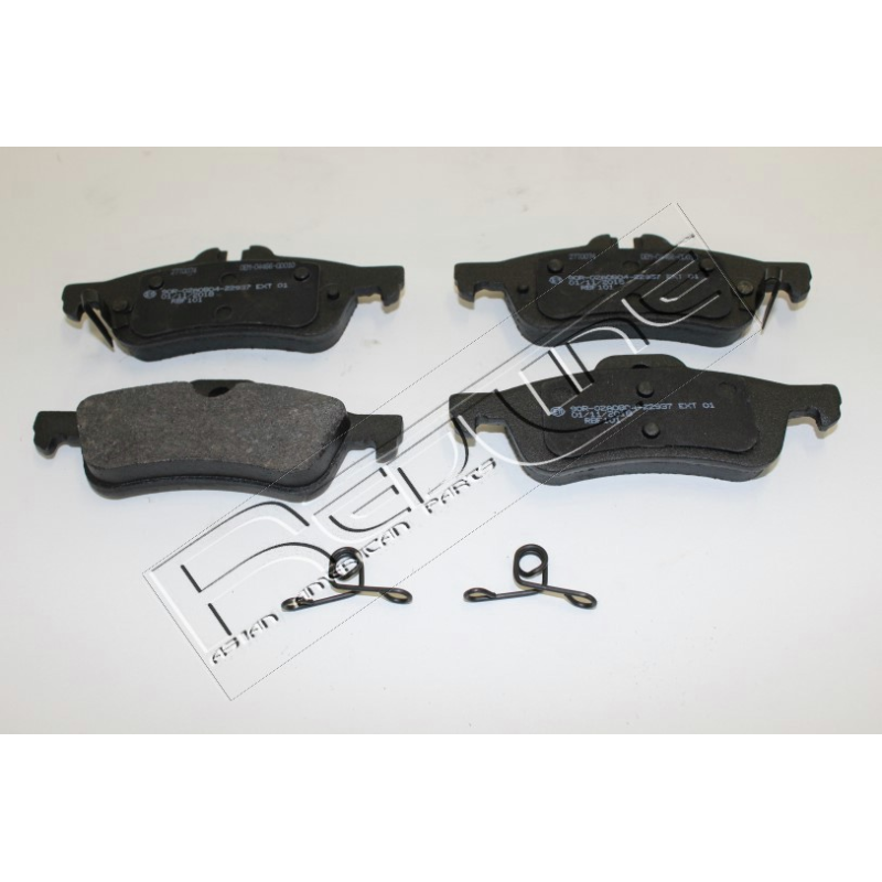 Pastiglie freno asse posteriore - BBF-RED LINE