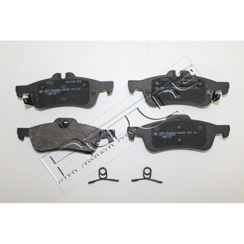 Pastiglie freno asse posteriore - BBF-RED LINE