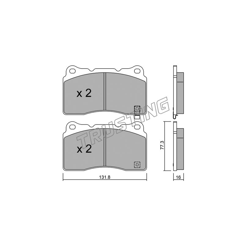 Pastiglie freno asse anteriore - TRUSTING