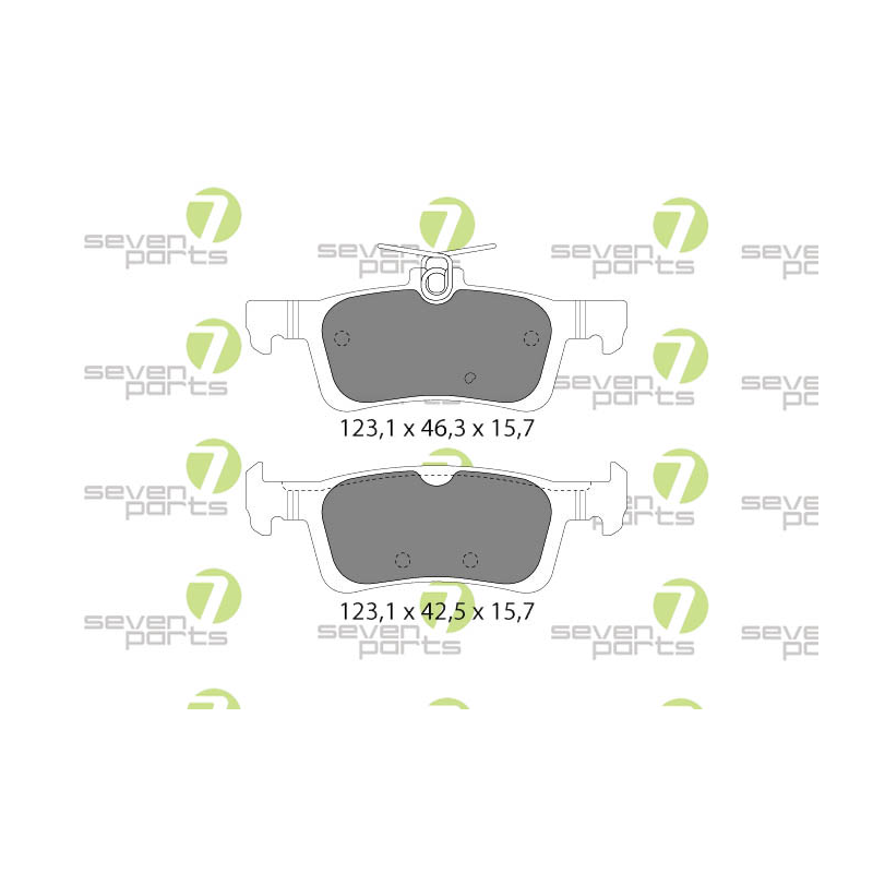 Pastiglie freno asse posteriore - SEVEN