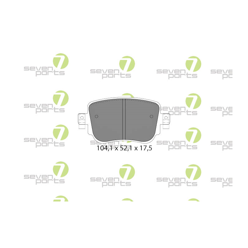 Pastiglie freno asse posteriore - SEVEN