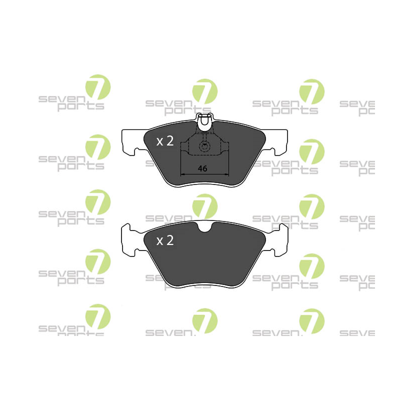 Pastiglie freno asse anteriore - SEVEN