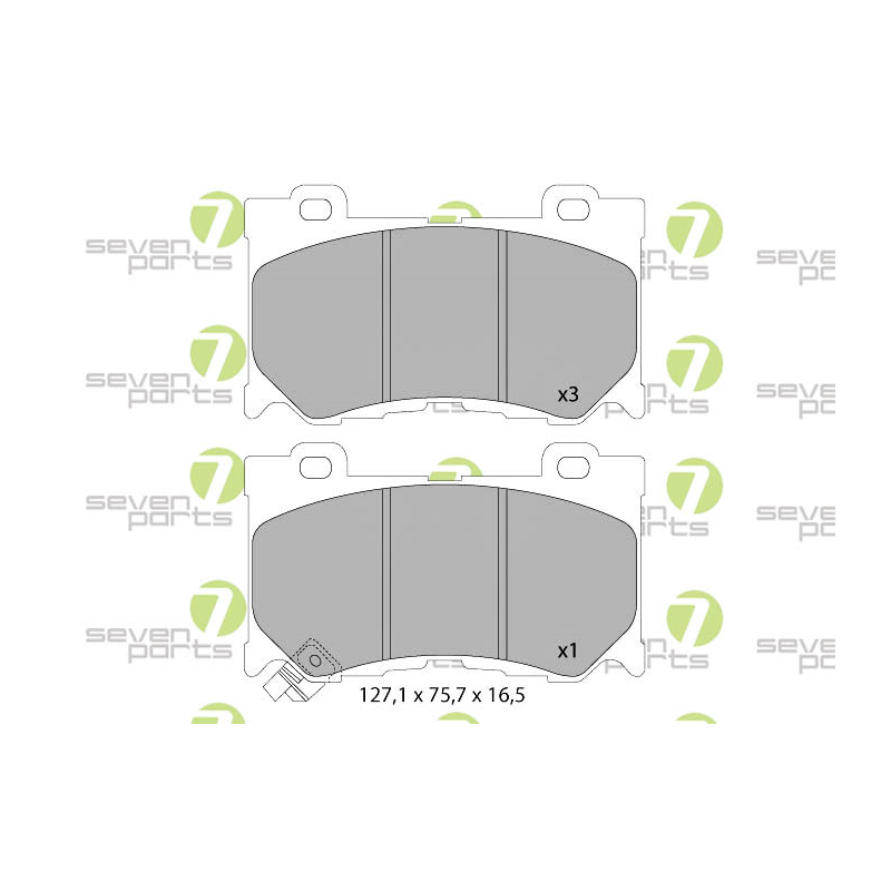 Pastiglie freno asse anteriore - SEVEN