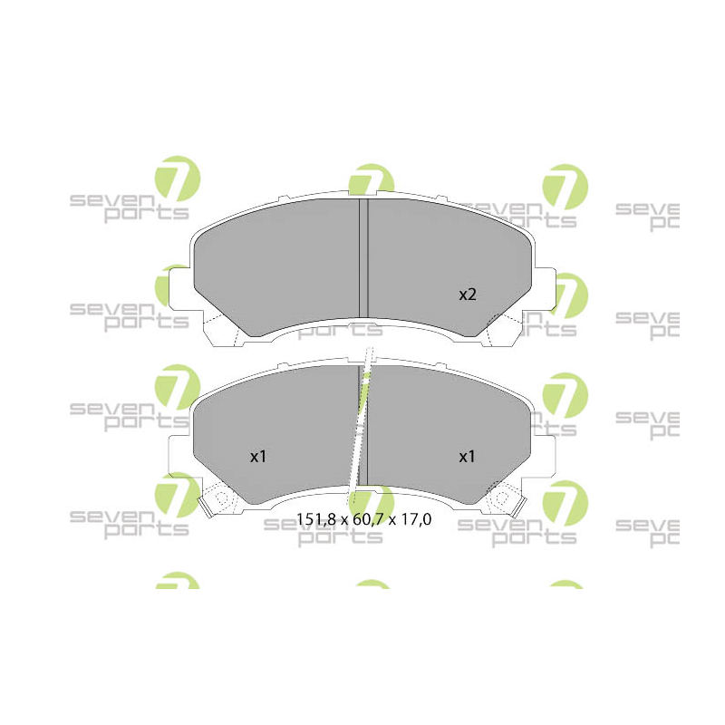 Pastiglie freno asse anteriore - SEVEN