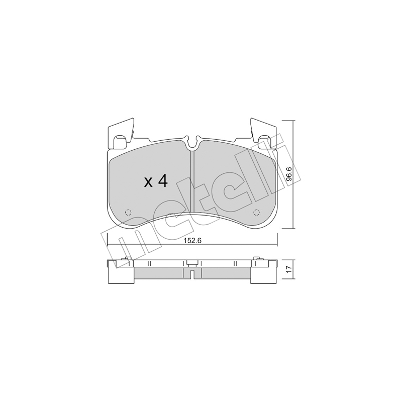 Pastiglie freno asse anteriore - METELLI