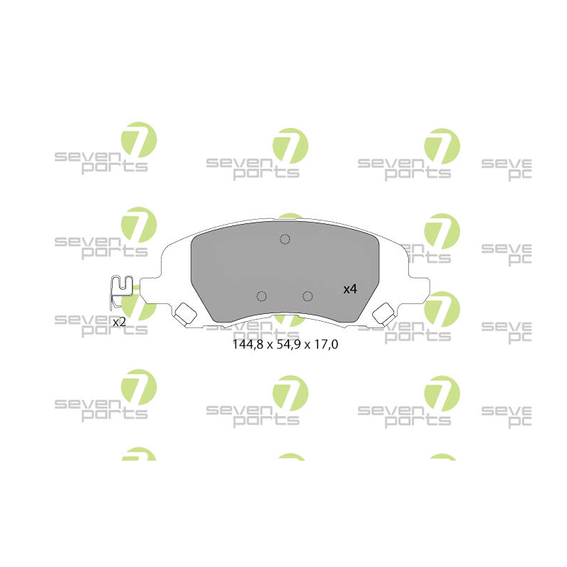 Pastiglie freno asse anteriore - SEVEN