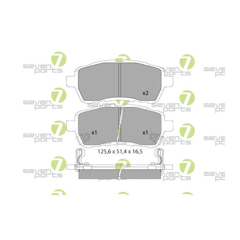 Pastiglie freno asse anteriore - SEVEN