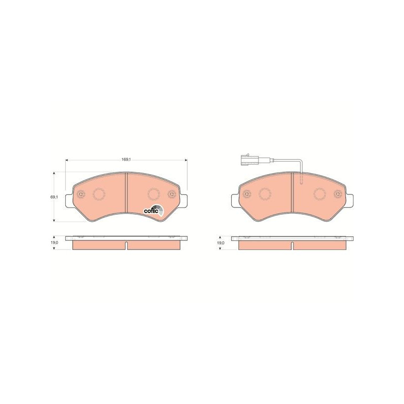 Pastiglie freno asse anteriore - TRW