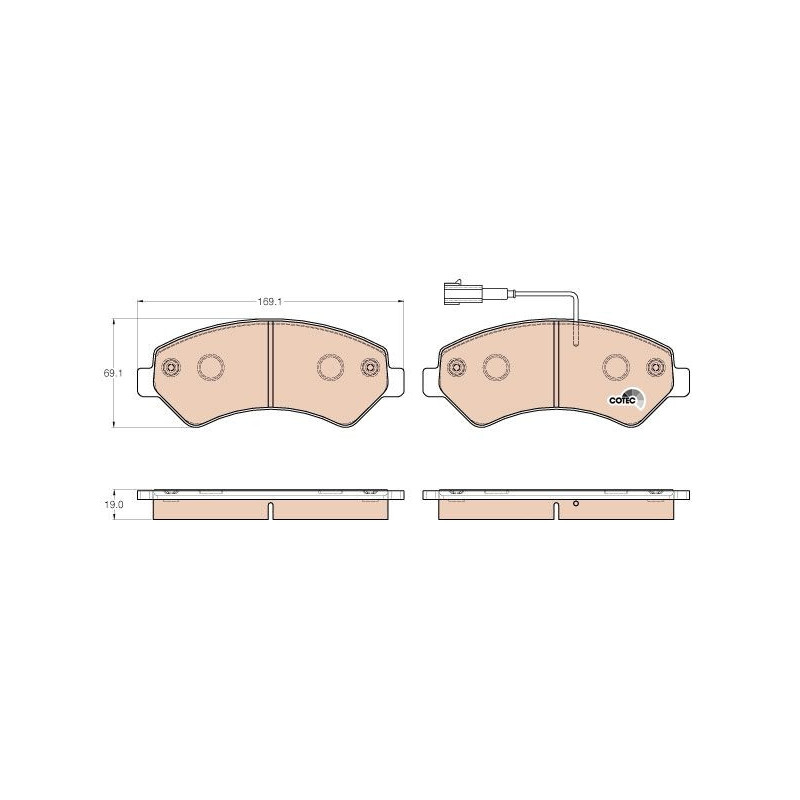 Pastiglie freno asse anteriore - TRW