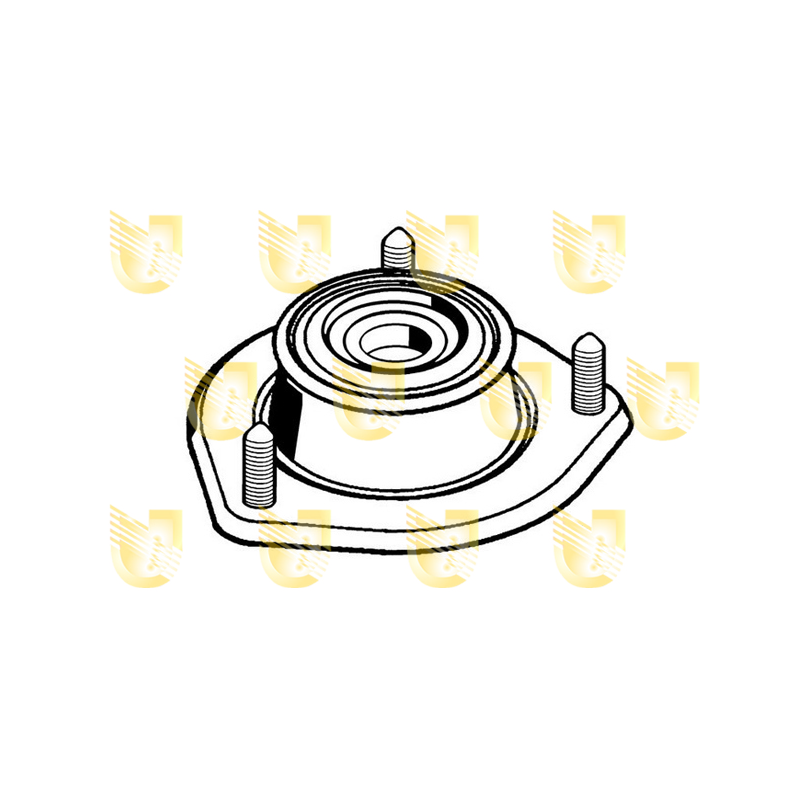 Supporto ammortizzatore asse anteriore - UNIGOM