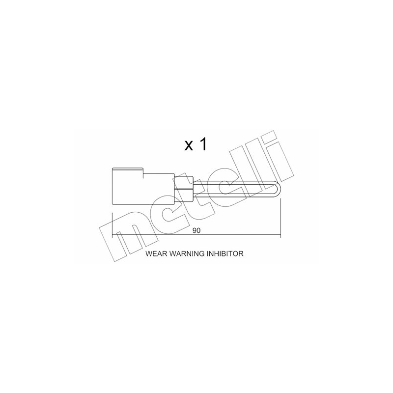 Indicatore usura freno asse posteriore - METELLI
