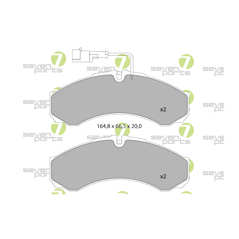 Pastiglie freno asse posteriore - SEVEN
