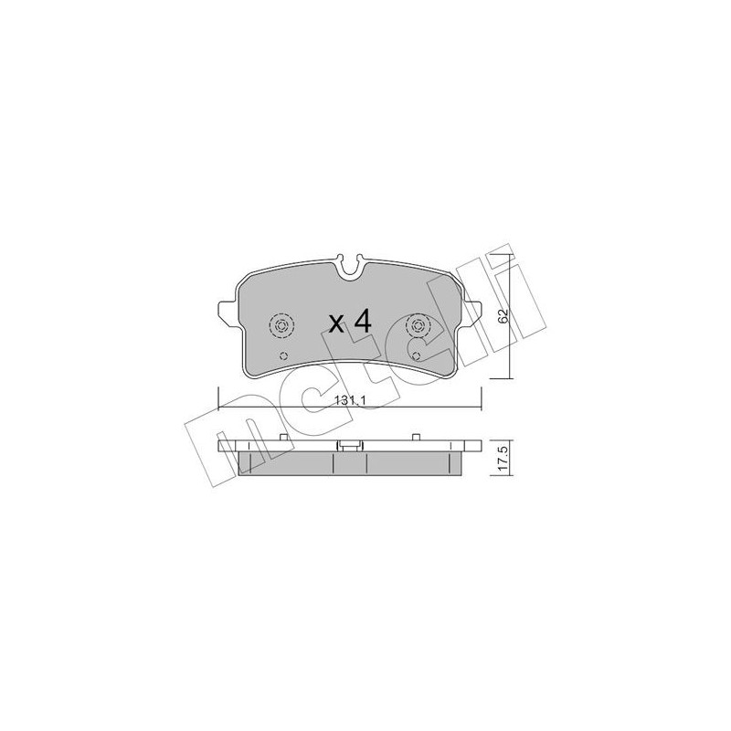 Pastiglie freno asse posteriore - METELLI