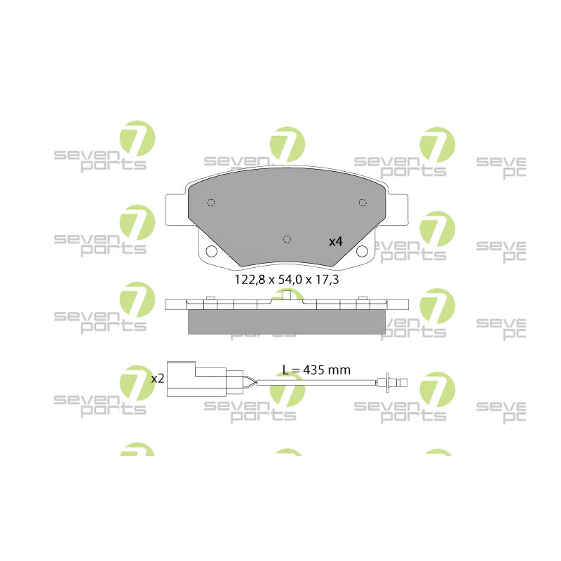 Pastiglie freno asse posteriore - SEVEN