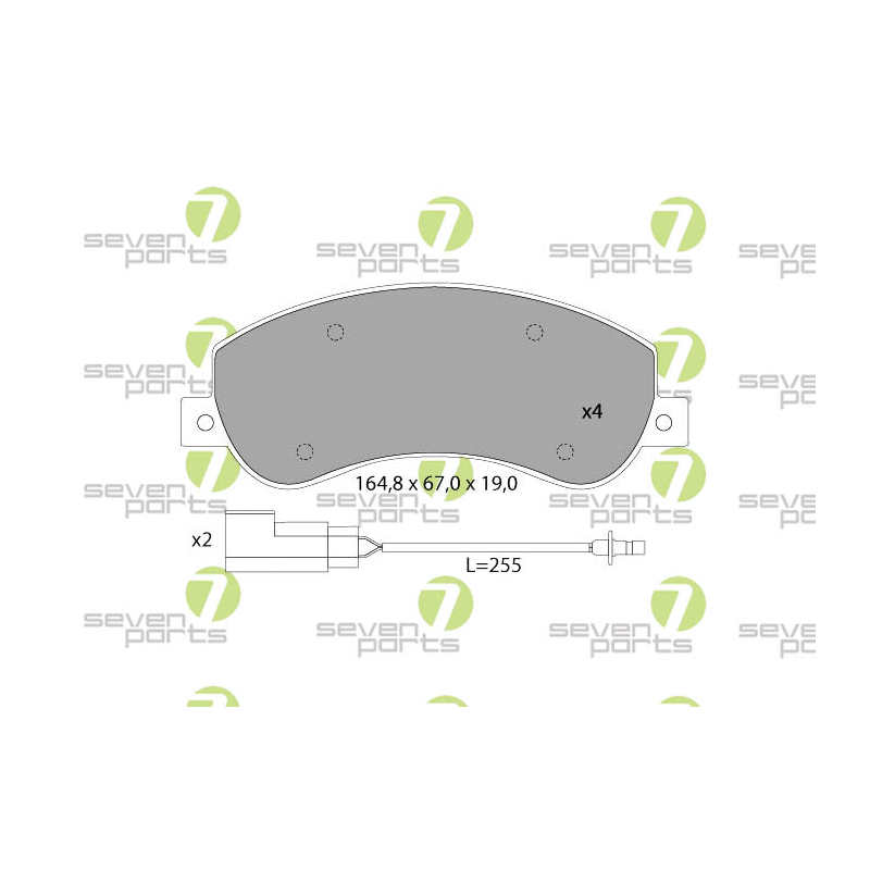 Pastiglie freno asse anteriore - SEVEN