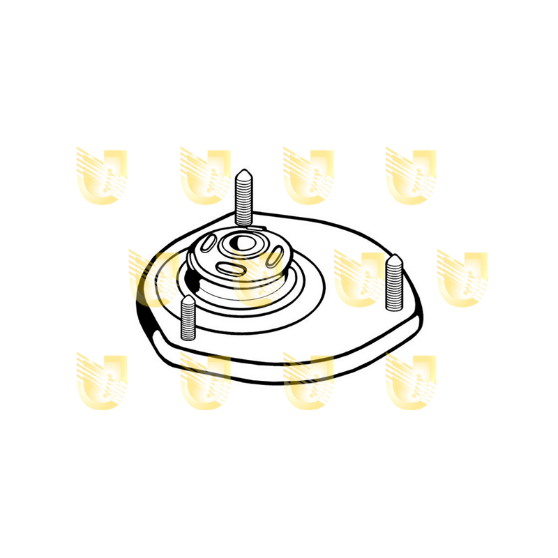 Supporto ammortizzatore asse anteriore - UNIGOM