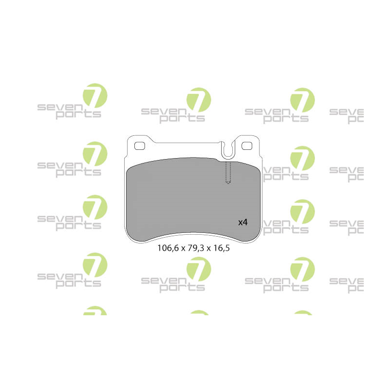 Pastiglie freno asse anteriore - SEVEN