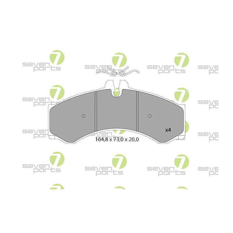 Pastiglie freno asse anteriore - SEVEN