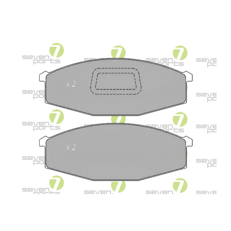 Pastiglie freno asse anteriore - SEVEN