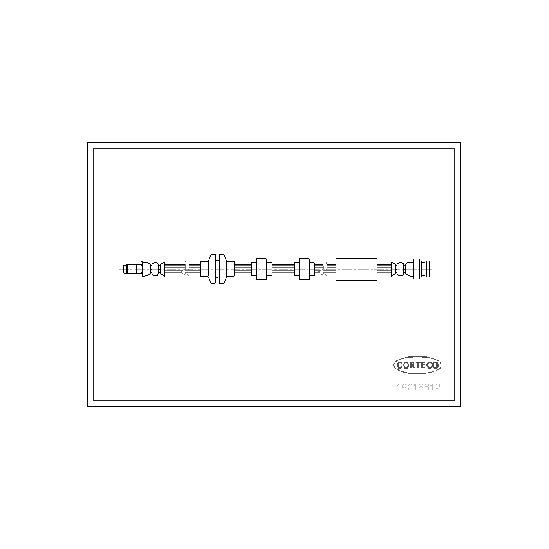 Flessibile freno asse anteriore - CORTECO