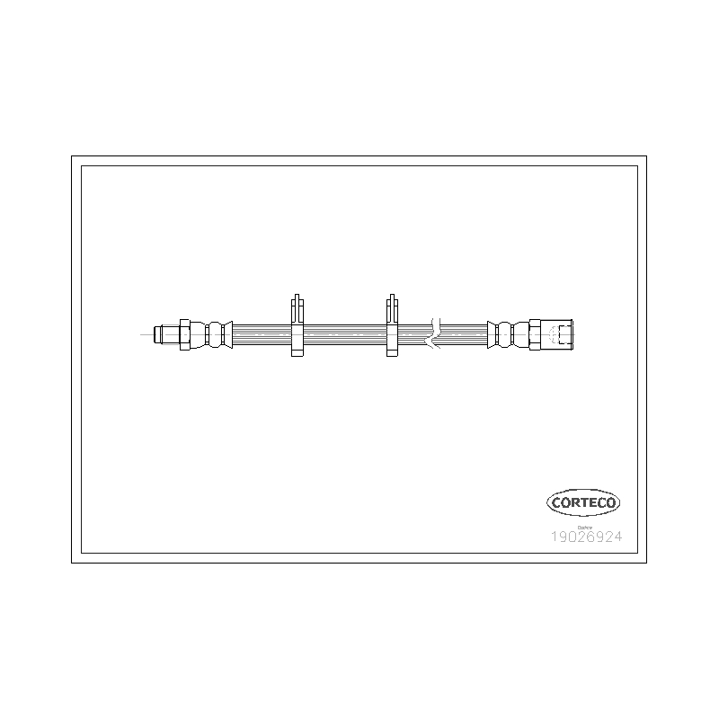 Flessibile freno asse anteriore - CORTECO