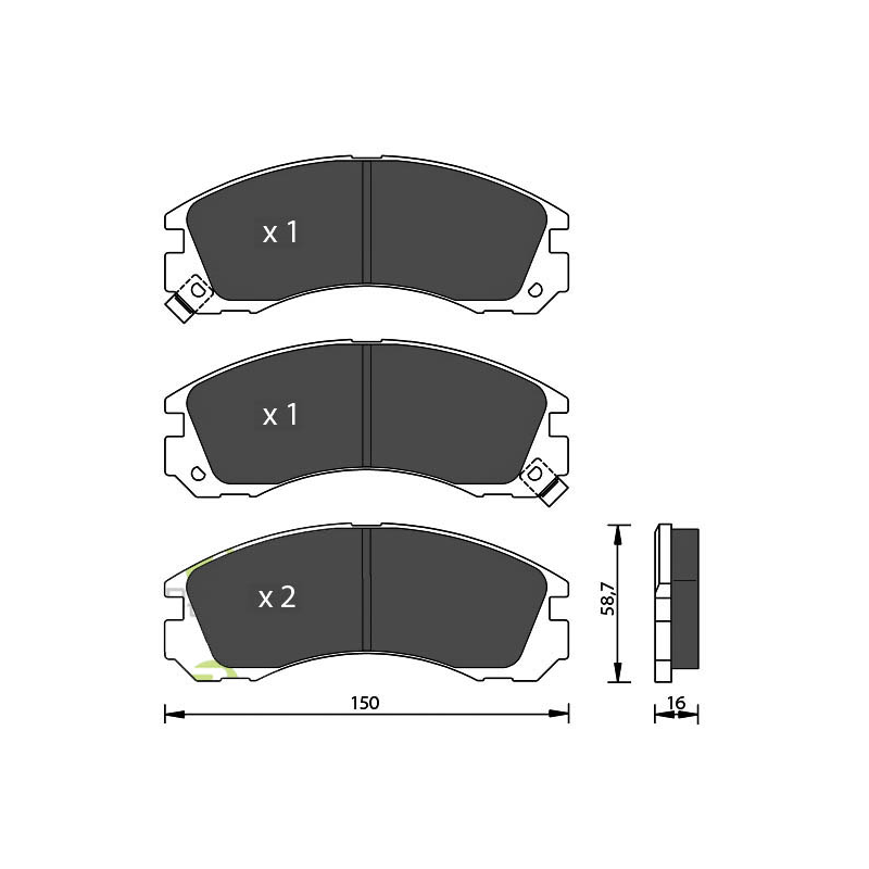 Pastiglie freno asse anteriore - SEVEN