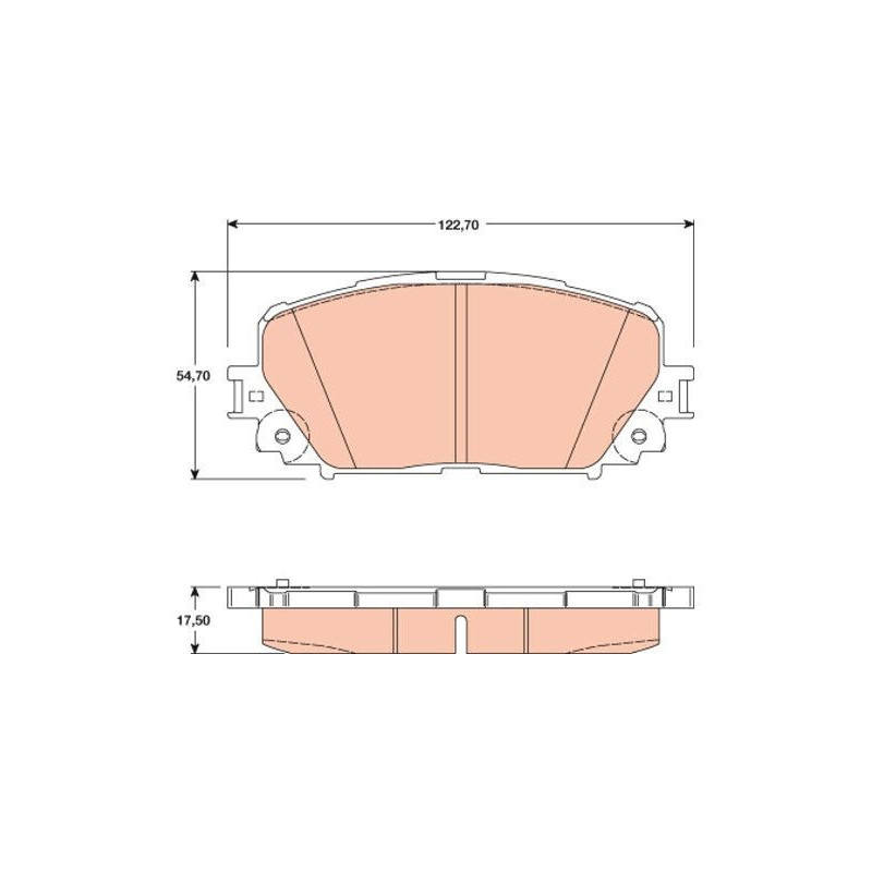 Pastiglie freno asse anteriore - TRW