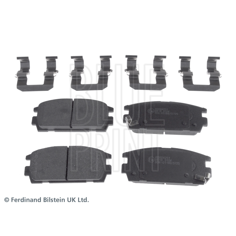 Pastiglie freno asse posteriore - BLUE PRINT