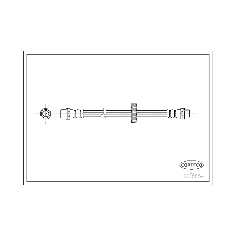 Flessibile freno asse anteriore - CORTECO