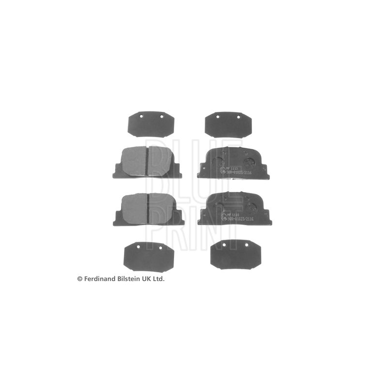 Pastiglie freno asse posteriore - BLUE PRINT