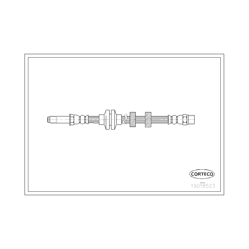 Flessibile freno asse anteriore - CORTECO