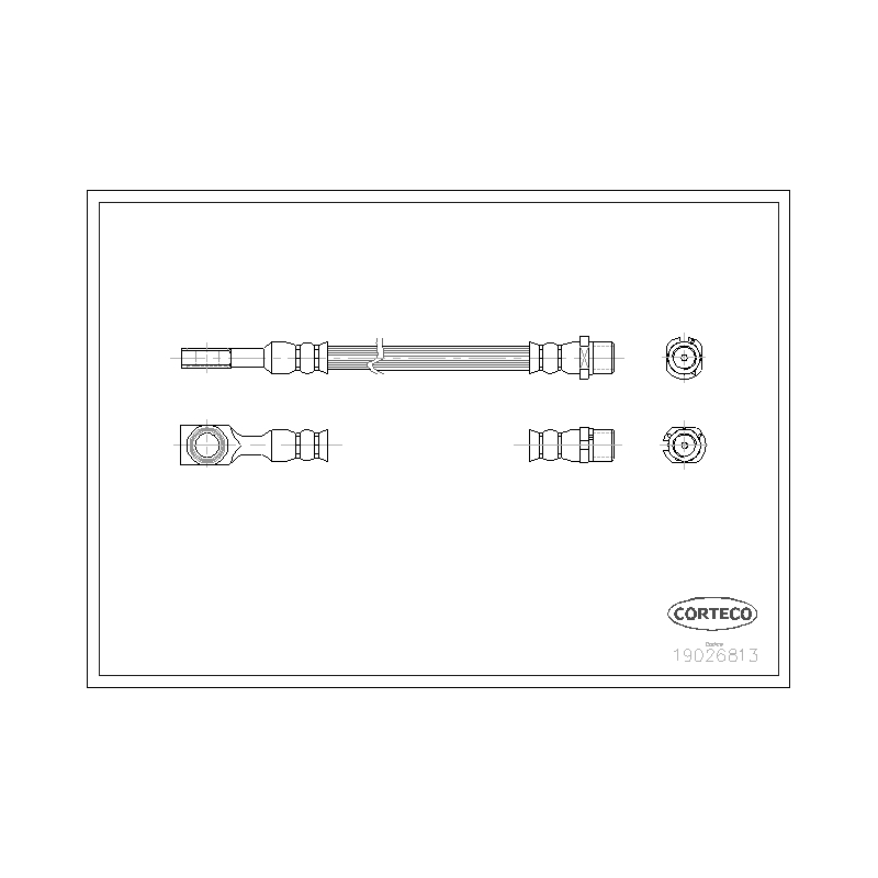 Flessibile freno asse posteriore - CORTECO