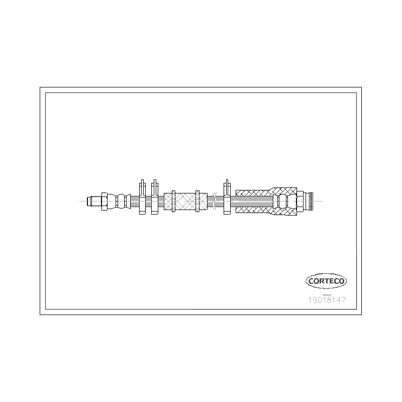 Flessibile freno asse anteriore - CORTECO