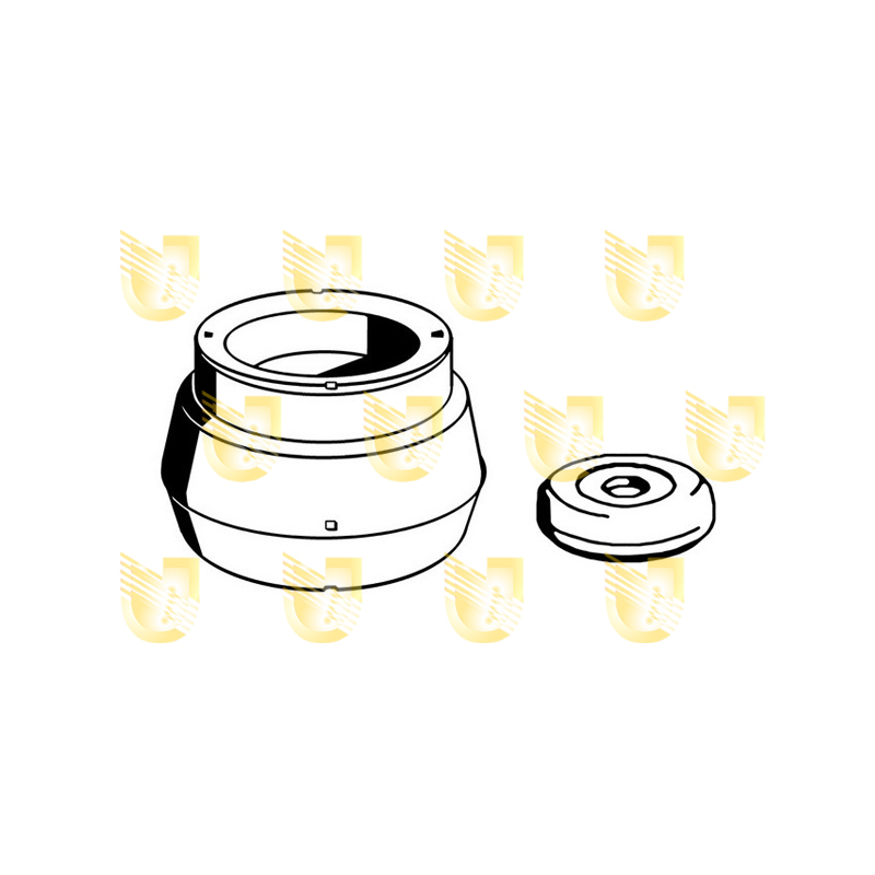 Supporto ammortizzatore asse anteriore - UNIGOM