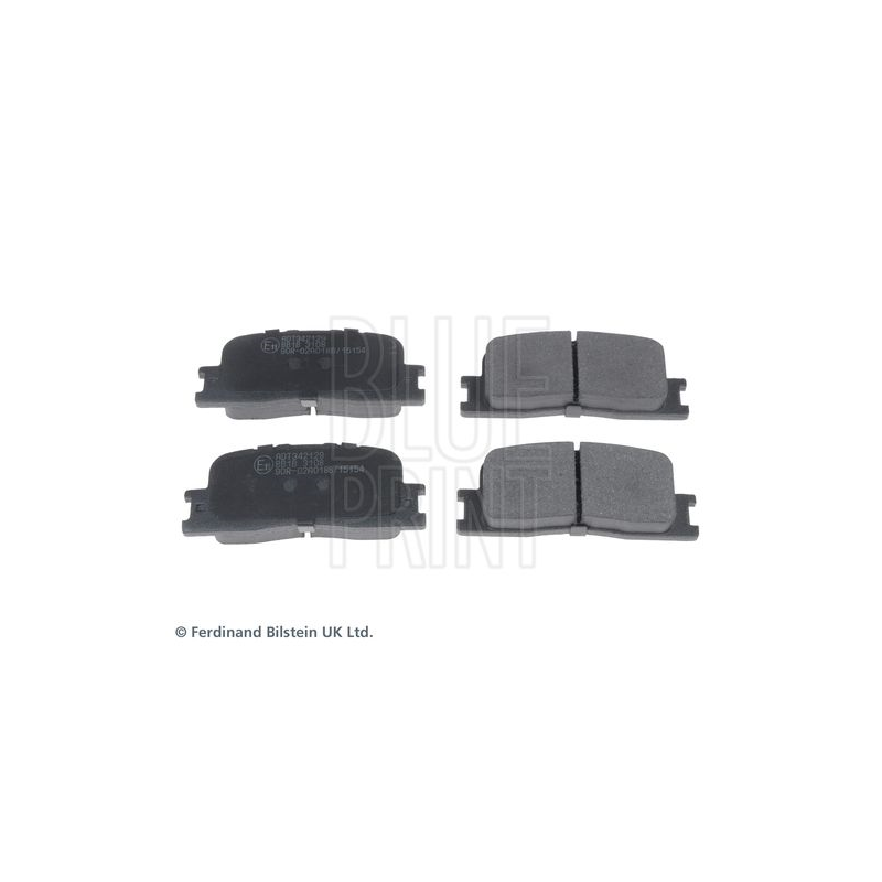 Pastiglie freno asse posteriore - BLUE PRINT