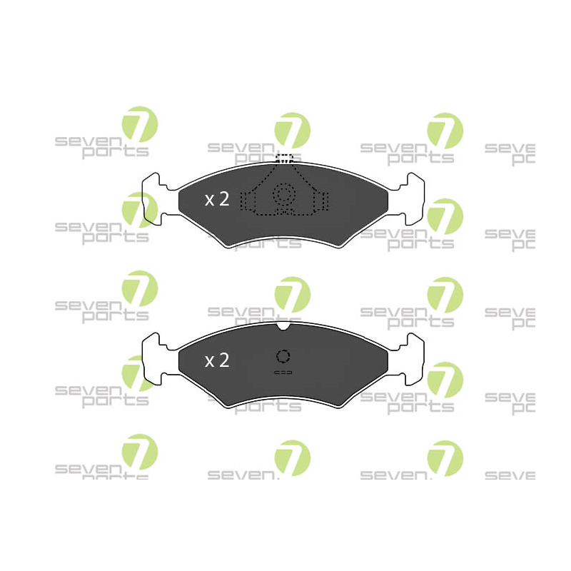 Pastiglie freno asse anteriore - SEVEN