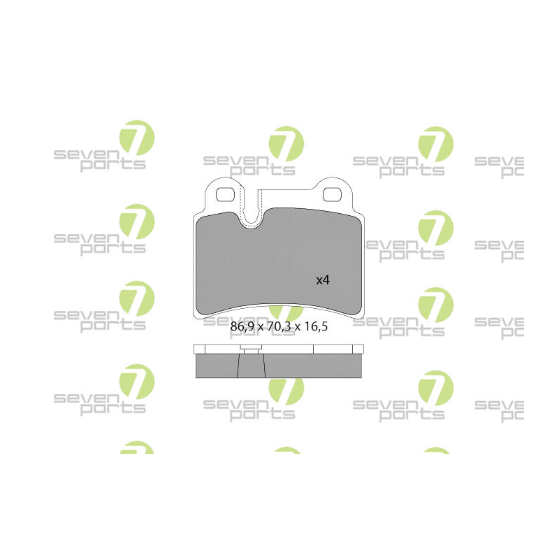Pastiglie freno asse posteriore - SEVEN