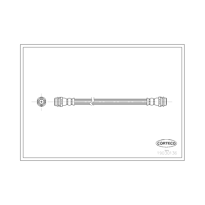 Flessibile freno asse anteriore - CORTECO