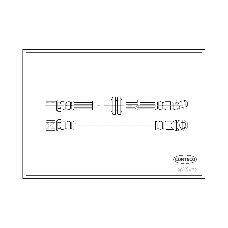 Flessibile freno asse posteriore - CORTECO