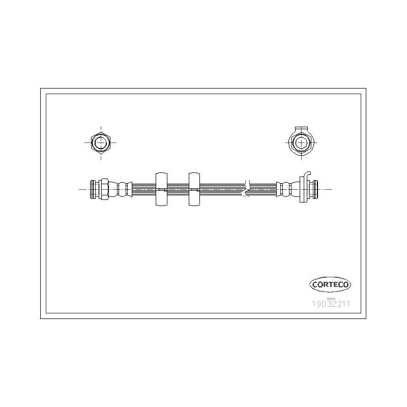 Flessibile freno asse posteriore - CORTECO