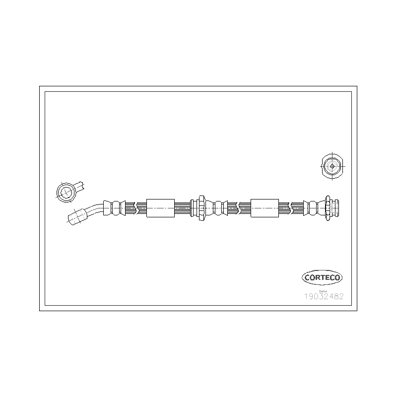 Flessibile freno asse anteriore - CORTECO