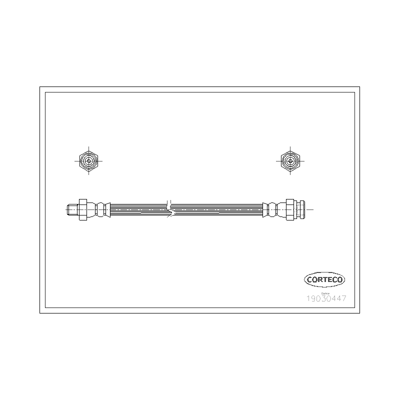 Flessibile freno asse anteriore - CORTECO