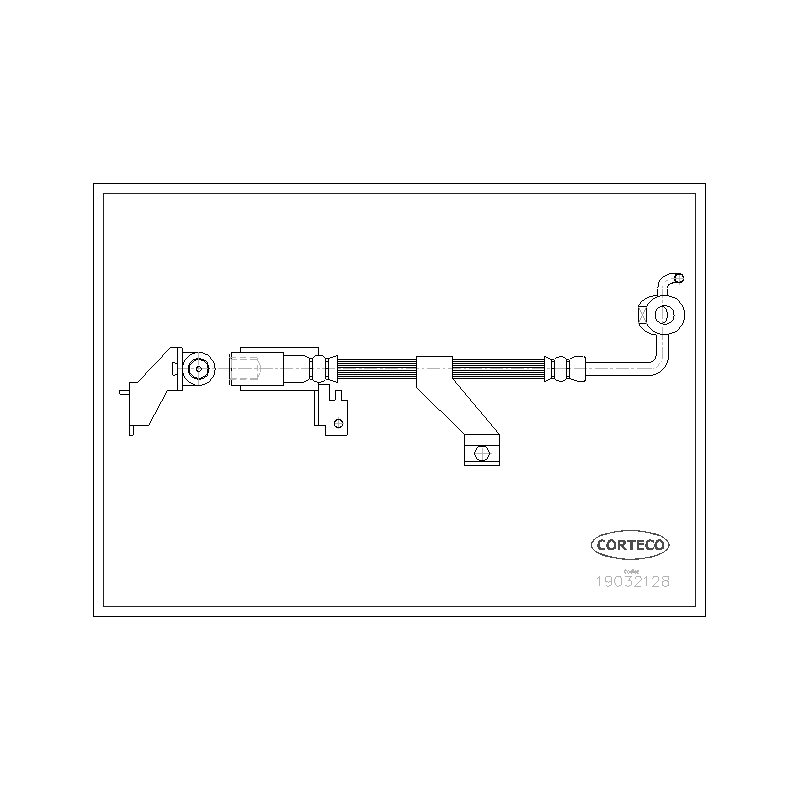 Flessibile freno asse posteriore - CORTECO