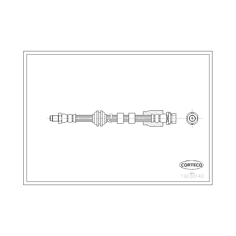 Flessibile freno asse posteriore - CORTECO