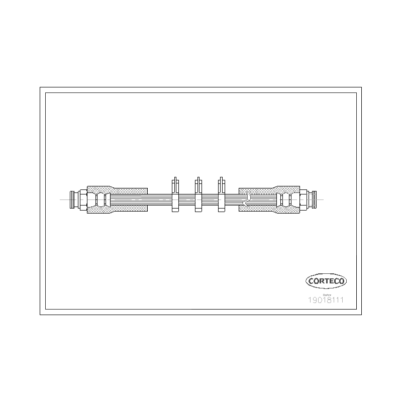Flessibile freno asse anteriore - CORTECO