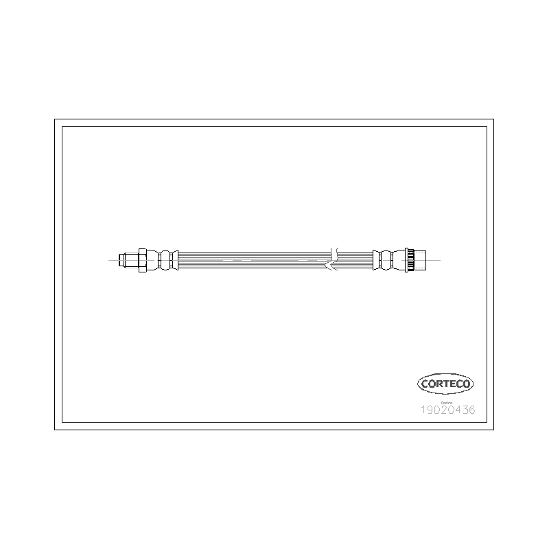 Flessibile freno asse anteriore - CORTECO