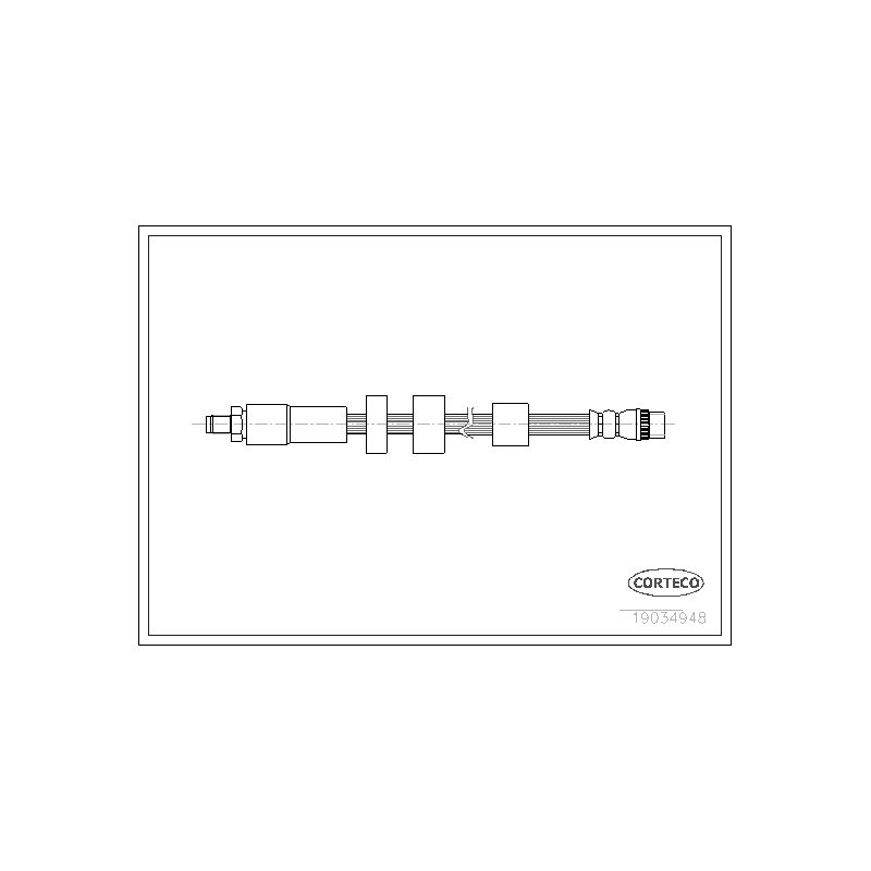 Flessibile freno asse anteriore - CORTECO