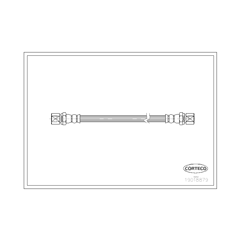 Flessibile freno asse anteriore - CORTECO