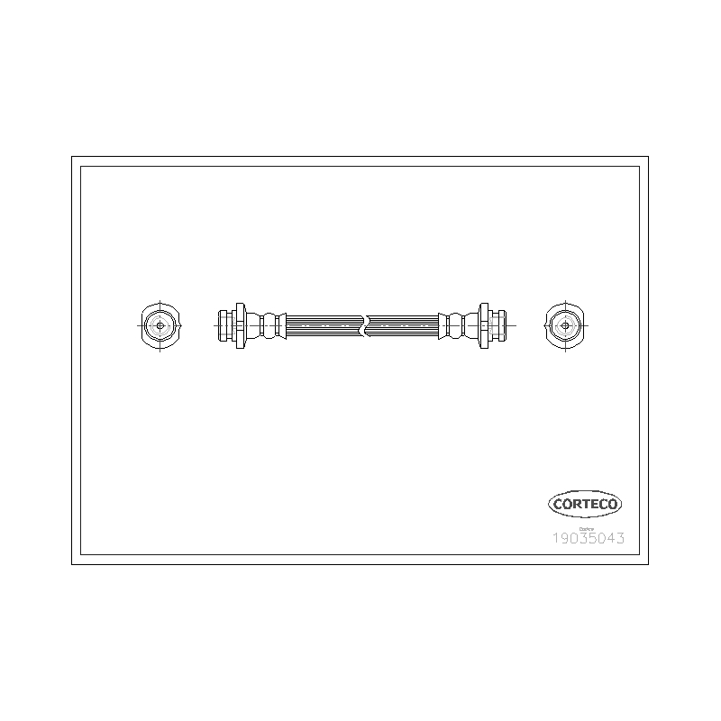 Flessibile freno asse posteriore - CORTECO