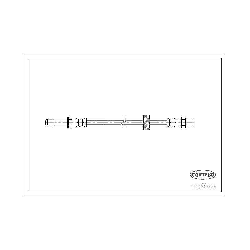 Flessibile freno asse anteriore - CORTECO